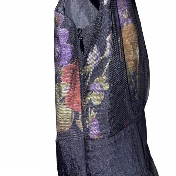 Plastic Island Black Rose Dress Size Small - Picture 6 of 14